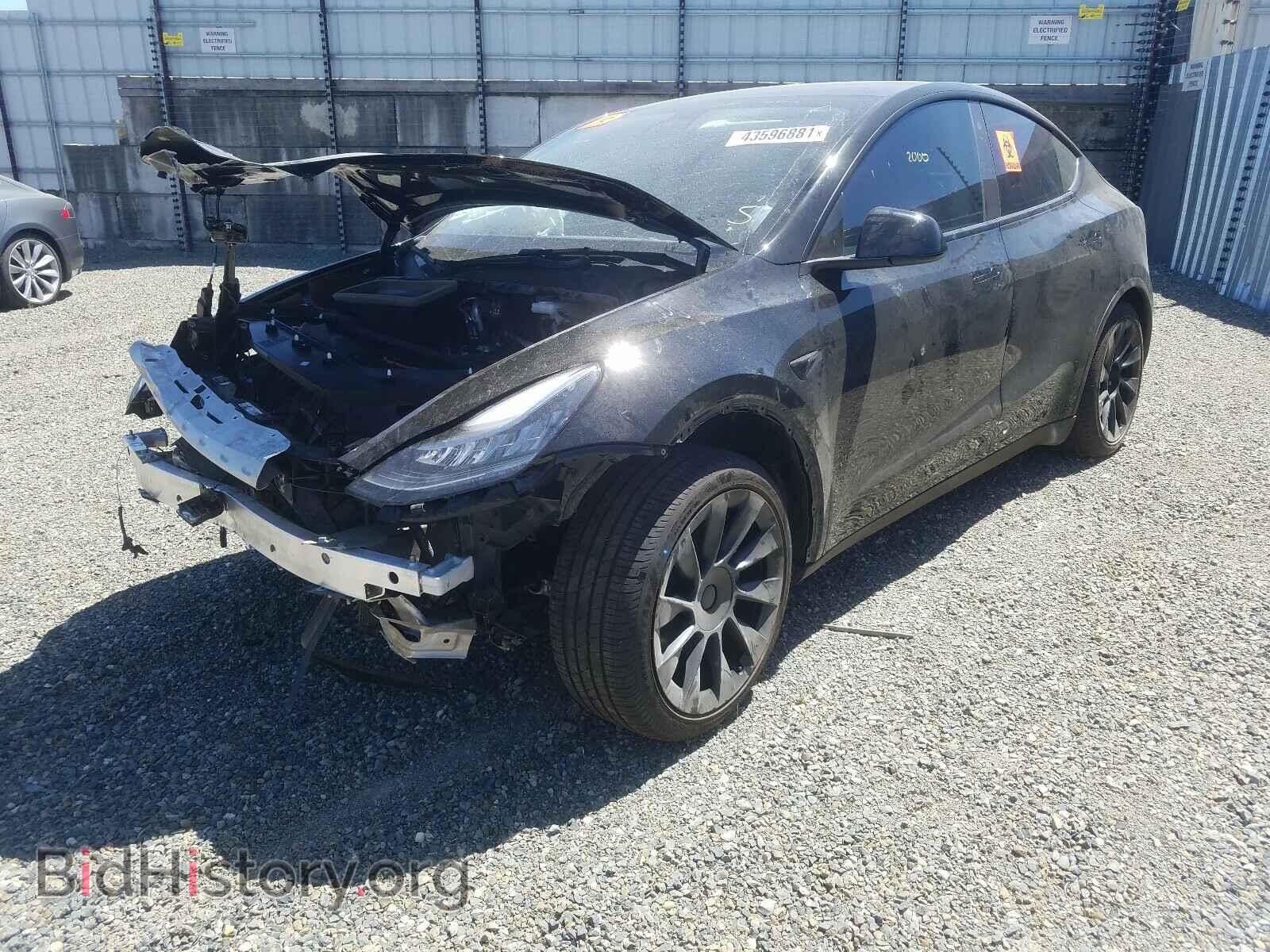 2021 TESLA MODEL Y - VIN: 5YJYGDEEXMF137822 - Фото 2