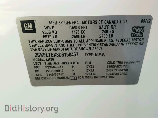 2013 GMC TERRAIN SL - VIN: 2GKFLTEK8D6150467 - Photo 10