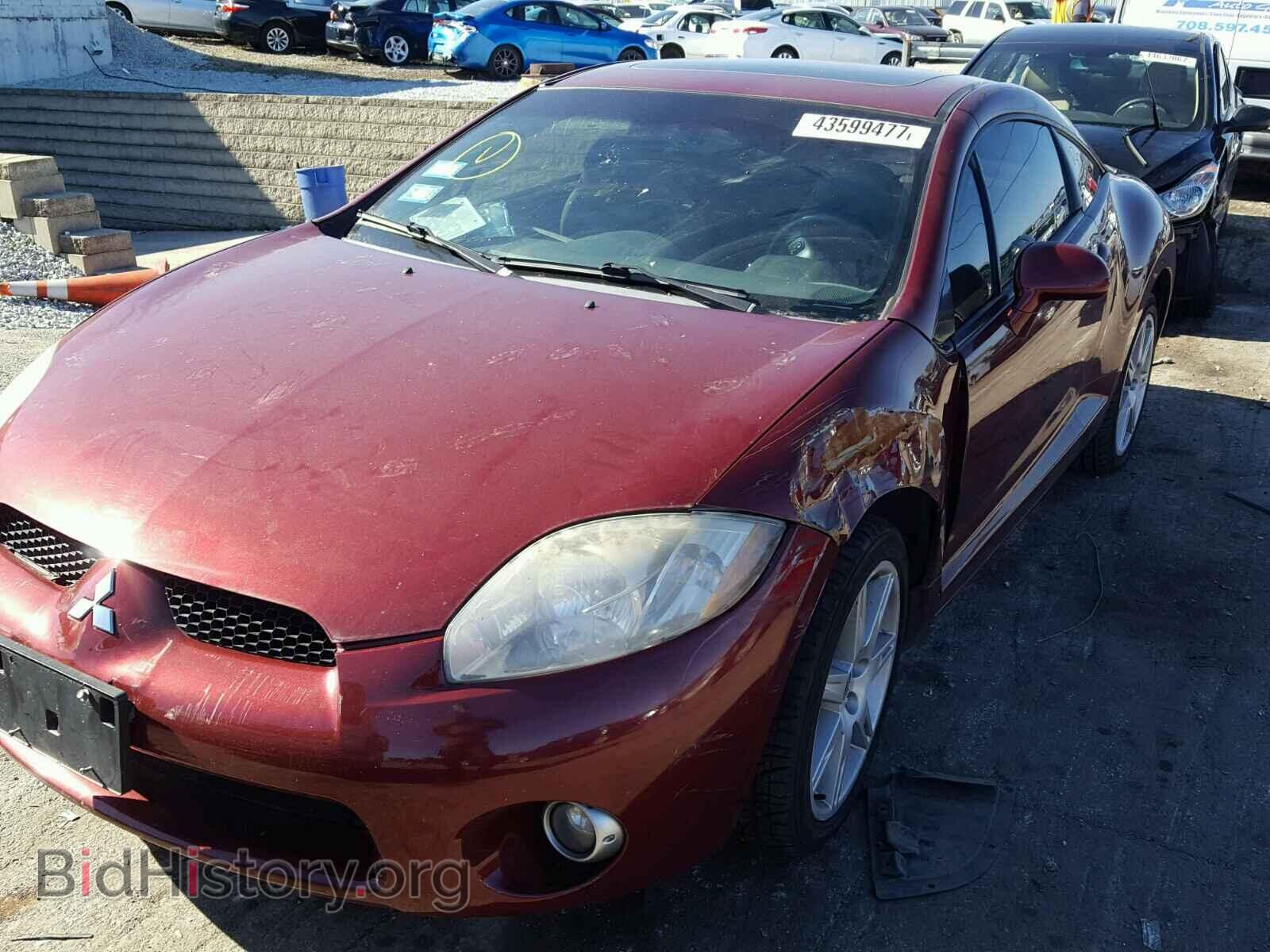 2006 MITSUBISHI ECLIPSE - VIN: 4A3AK34T96E003945 - Фото 2