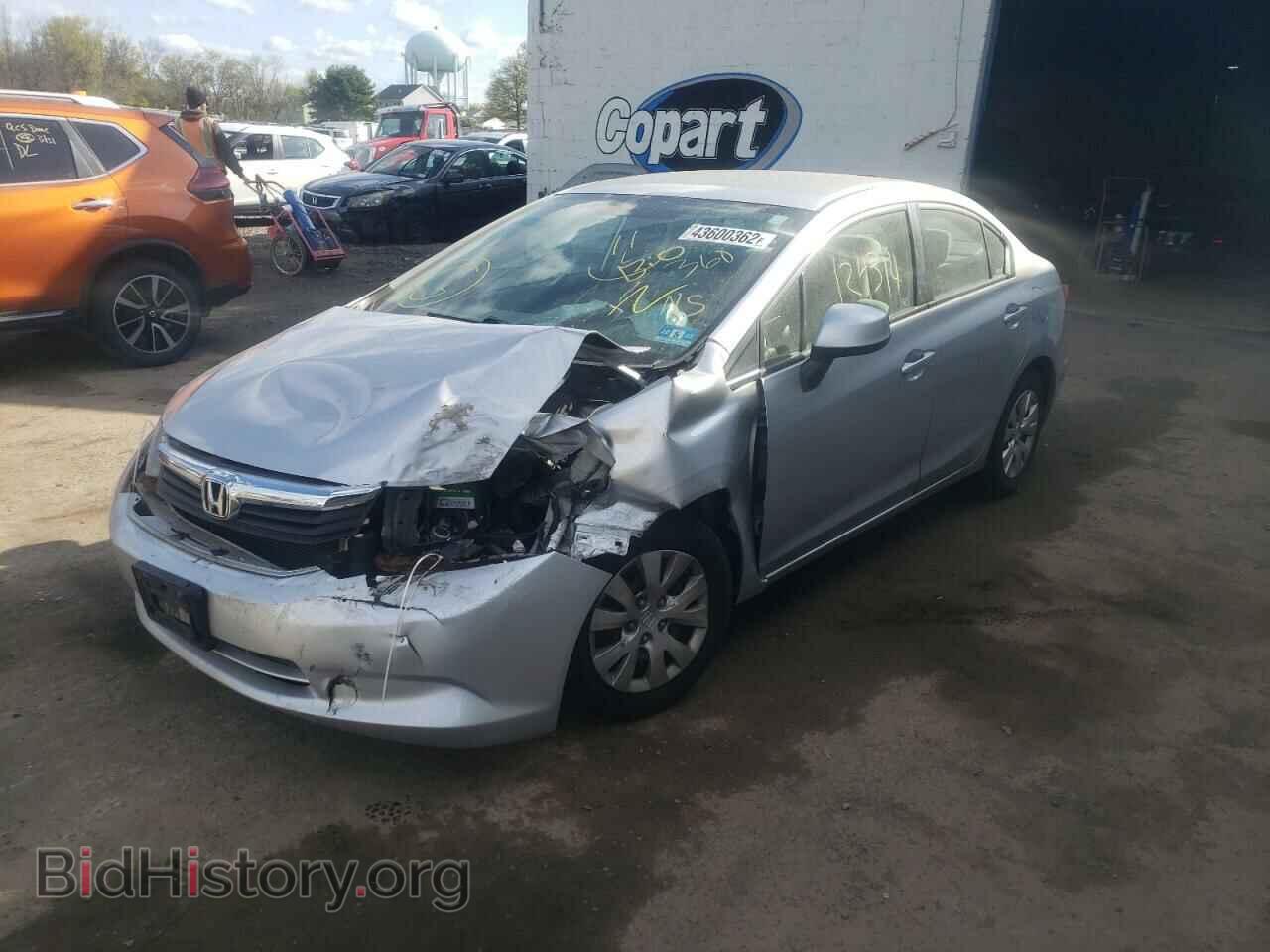 2012 HONDA CIVIC - VIN: 2HGFB2F59CH301760 - Фото 2
