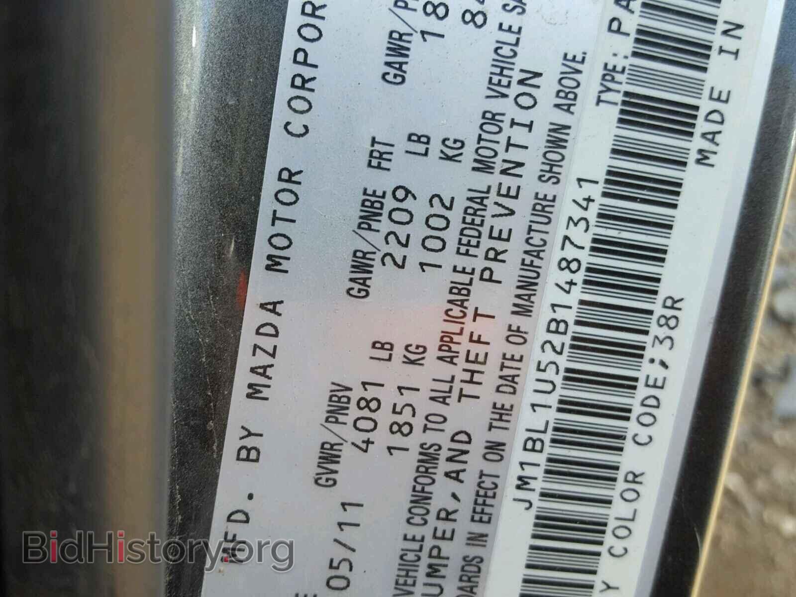 2011 MAZDA 3 S - VIN: JM1BL1U52B1487341 - Фото 10