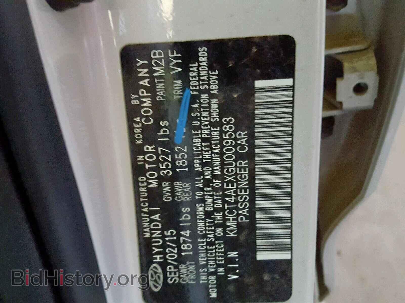2016 HYUNDAI ACCENT - VIN: KMHCT4AEXGU009583 - Фото 10