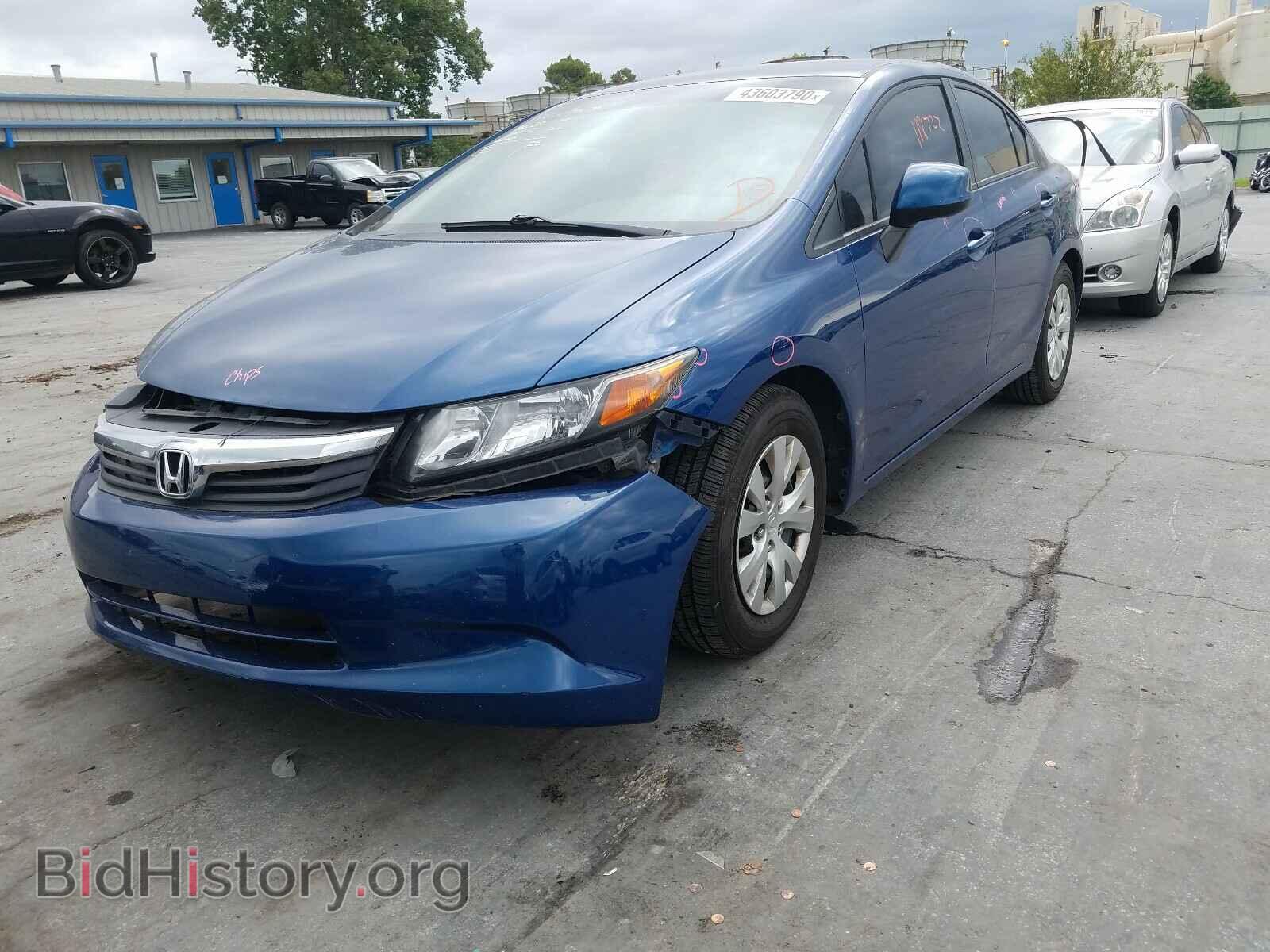 2012 HONDA CIVIC - VIN: 2HGFB2F5XCH535065 - Фото 2