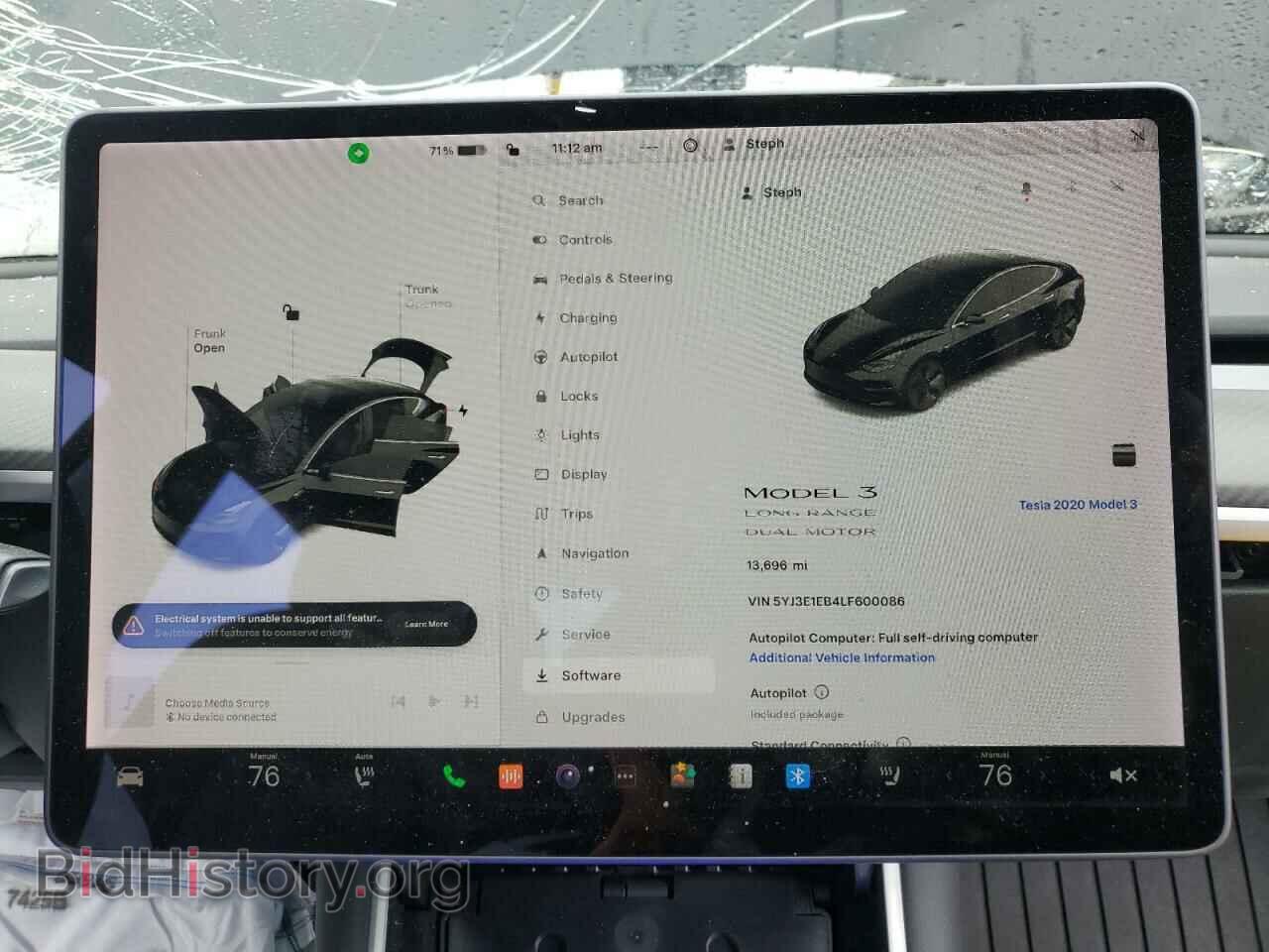 2020 TESLA MODEL 3 - VIN: 5YJ3E1EB4LF600086 - Фото 9