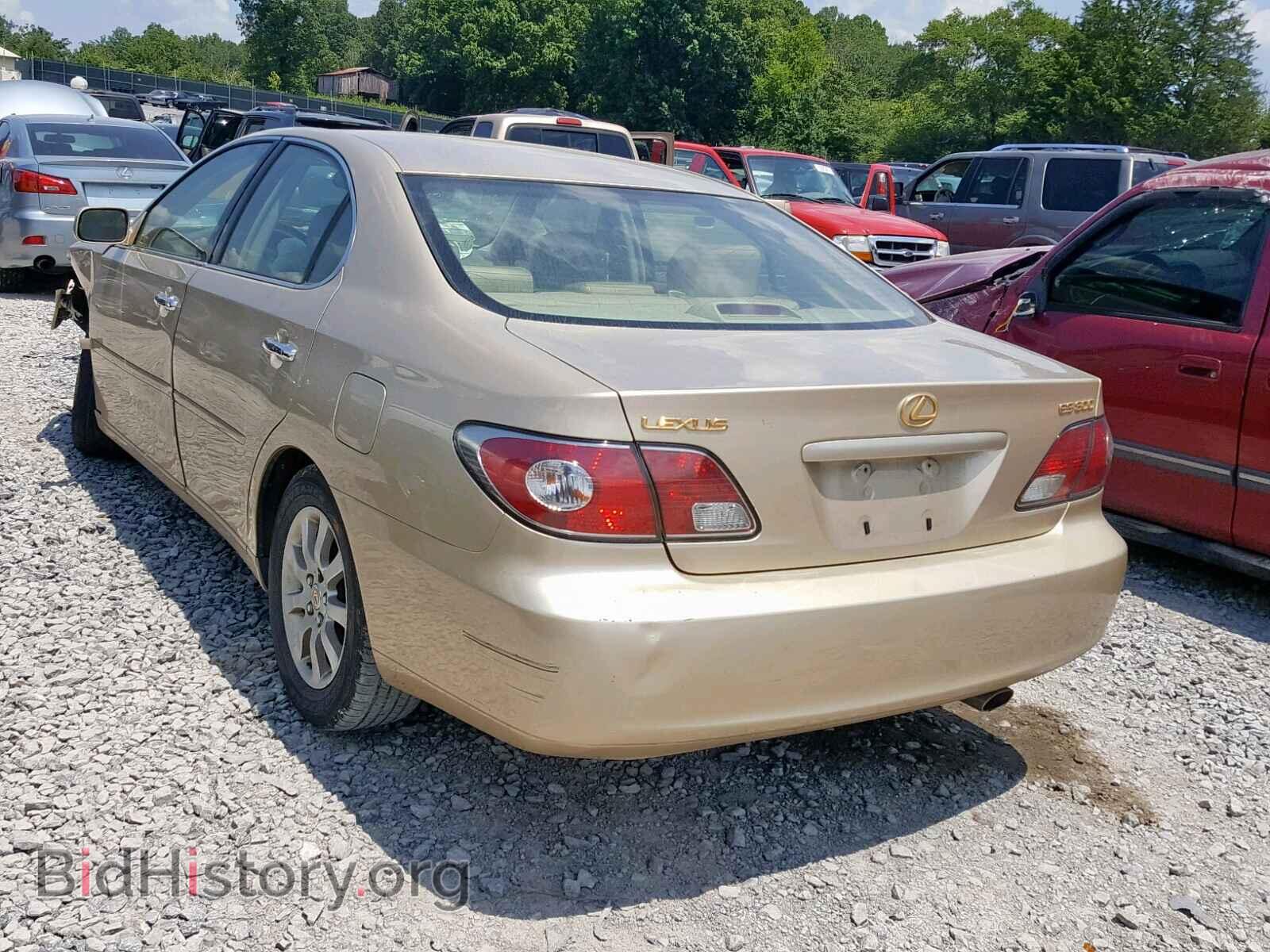 2003 LEXUS ES300 - VIN: JTHBF30G630133497 - Фото 3