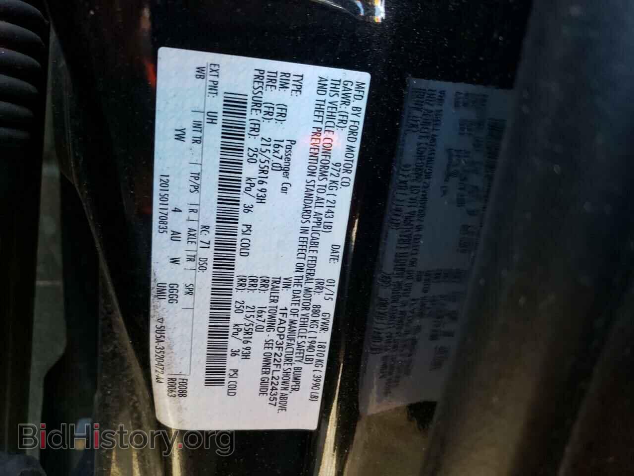 2015 FORD FOCUS - VIN: 1FADP3F22FL224357 - Фото 13