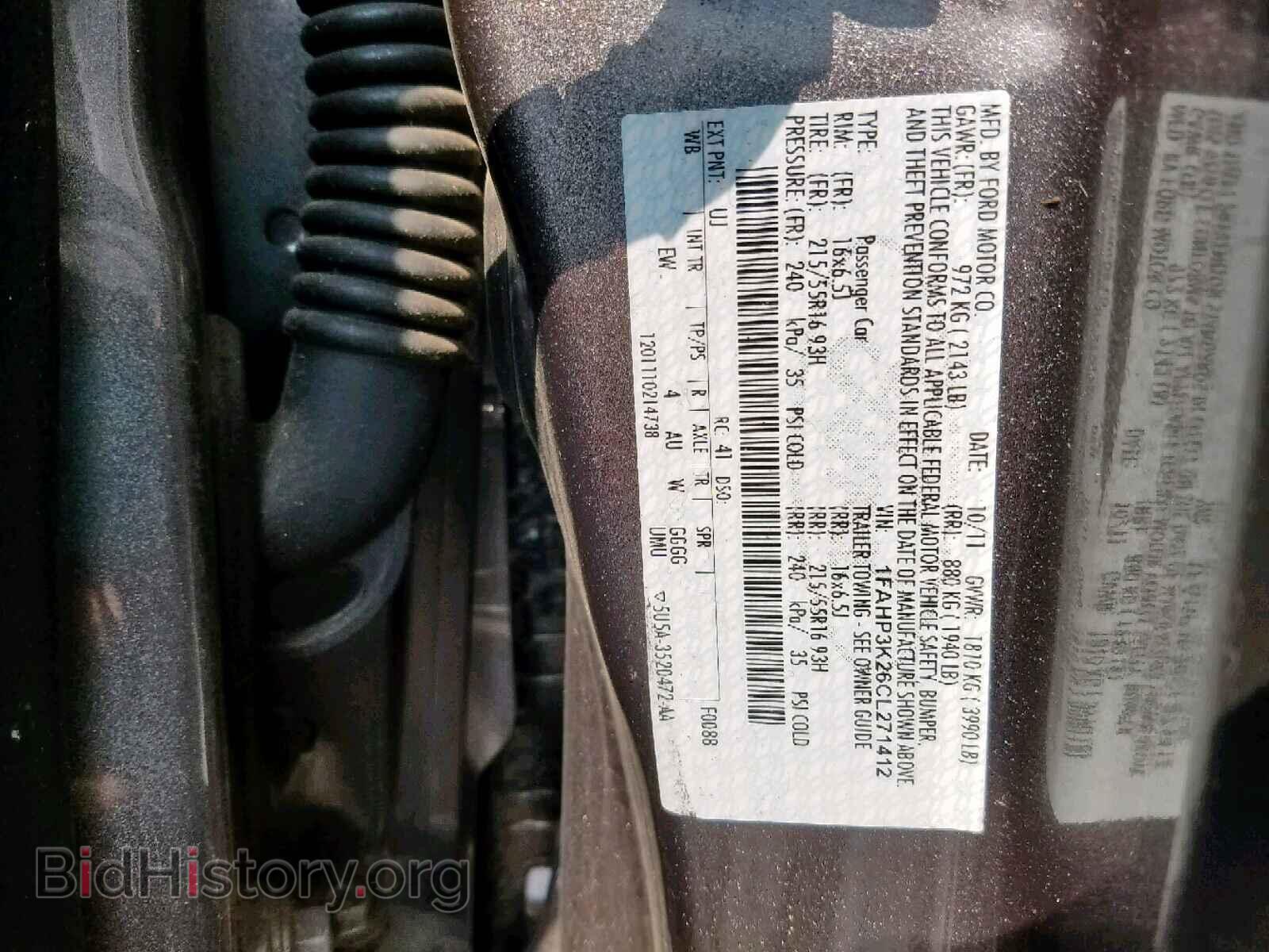 2012 FORD FOCUS SE - VIN: 1FAHP3K26CL271412 - Фото 10