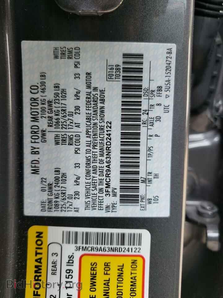 2022 FORD BRONCO - VIN: 3FMCR9A63NRD24122 - Фото 14