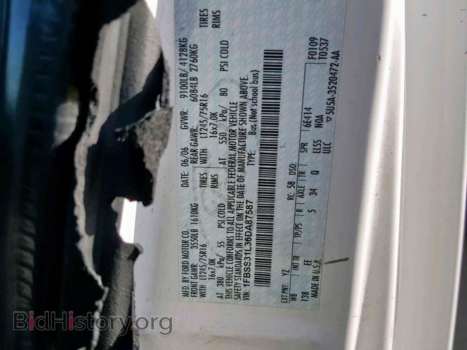 2006 FORD ECONOLINE - VIN: 1FBSS31L36DA87587 - Photo 10