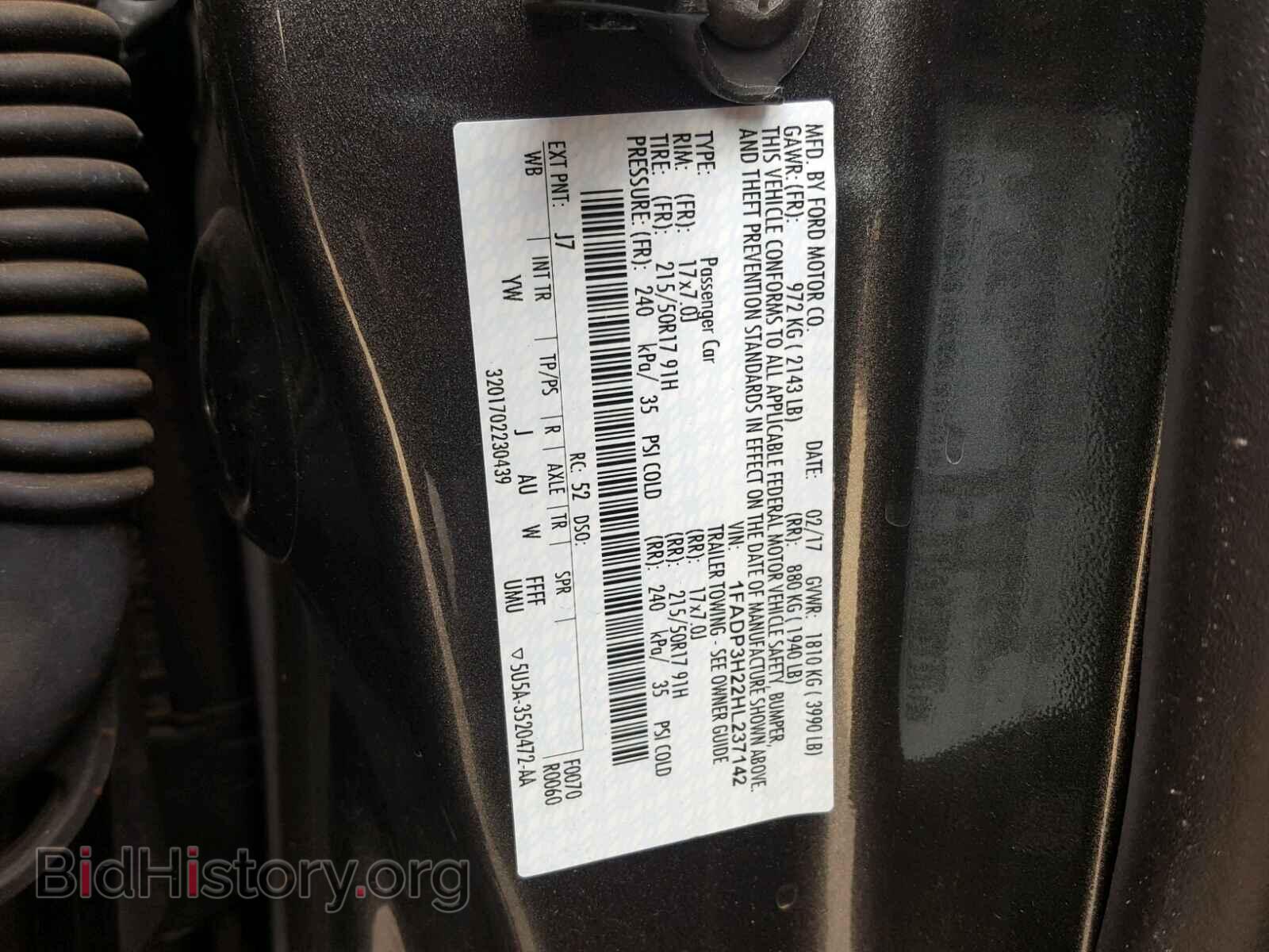 2017 FORD FOCUS - VIN: 1FADP3H22HL237142 - Photo 10