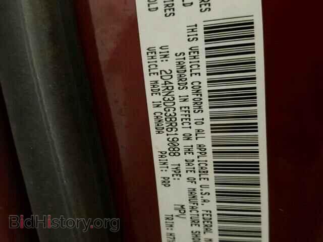 2011 DODGE CARAVAN - VIN: 2D4RN3DG3BR619088 - Фото 10