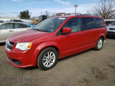2014 Dodge CARAVAN Grand Cara, красный — VIN 2C4RDGCG4ER210028, Copart