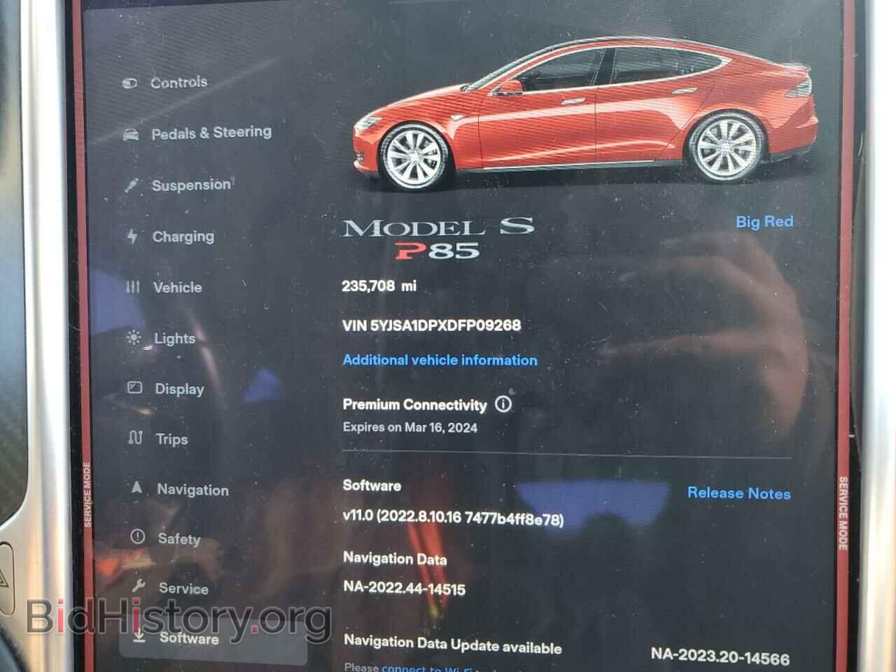 2013 TESLA MODEL S - VIN: 5YJSA1DPXDFP09268 - Photo 9
