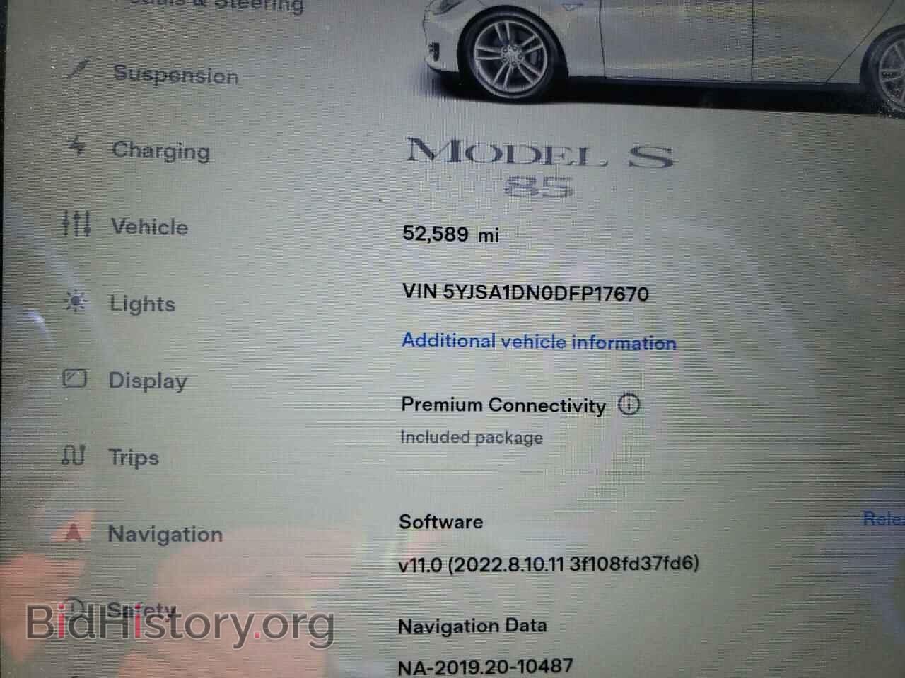 2013 TESLA MODEL S - VIN: 5YJSA1DN0DFP17670 - Фото 12