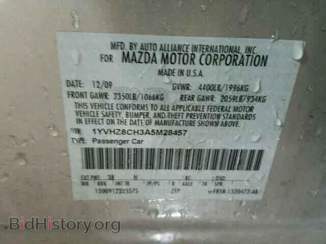 2010 MAZDA 6 - VIN: 1YVHZ8CH3A5M28457 - Фото 10