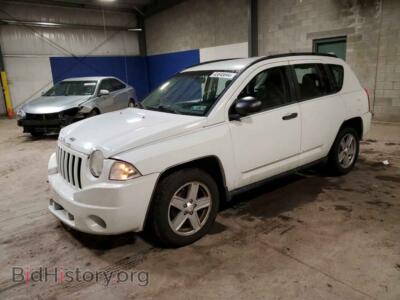 2008 Jeep COMPASS Sport, белый — VIN 1J8FF47WX8D557442, Copart