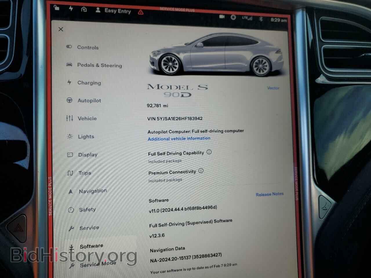 2017 TESLA MODEL S - VIN: 5YJSA1E26HF183942 - Фото 9