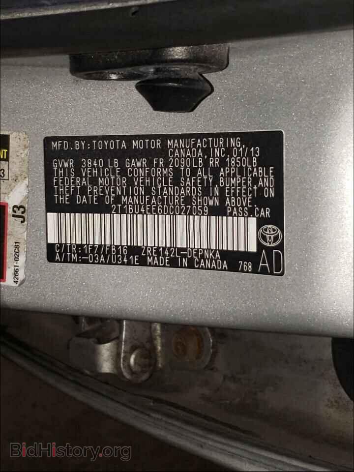 2013 TOYOTA COROLLA - VIN: 2T1BU4EE6DC027059 - Фото 10