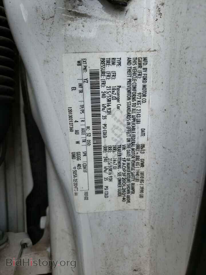 2013 FORD FOCUS - VIN: 1FADP3F20DL263140 - Фото 10
