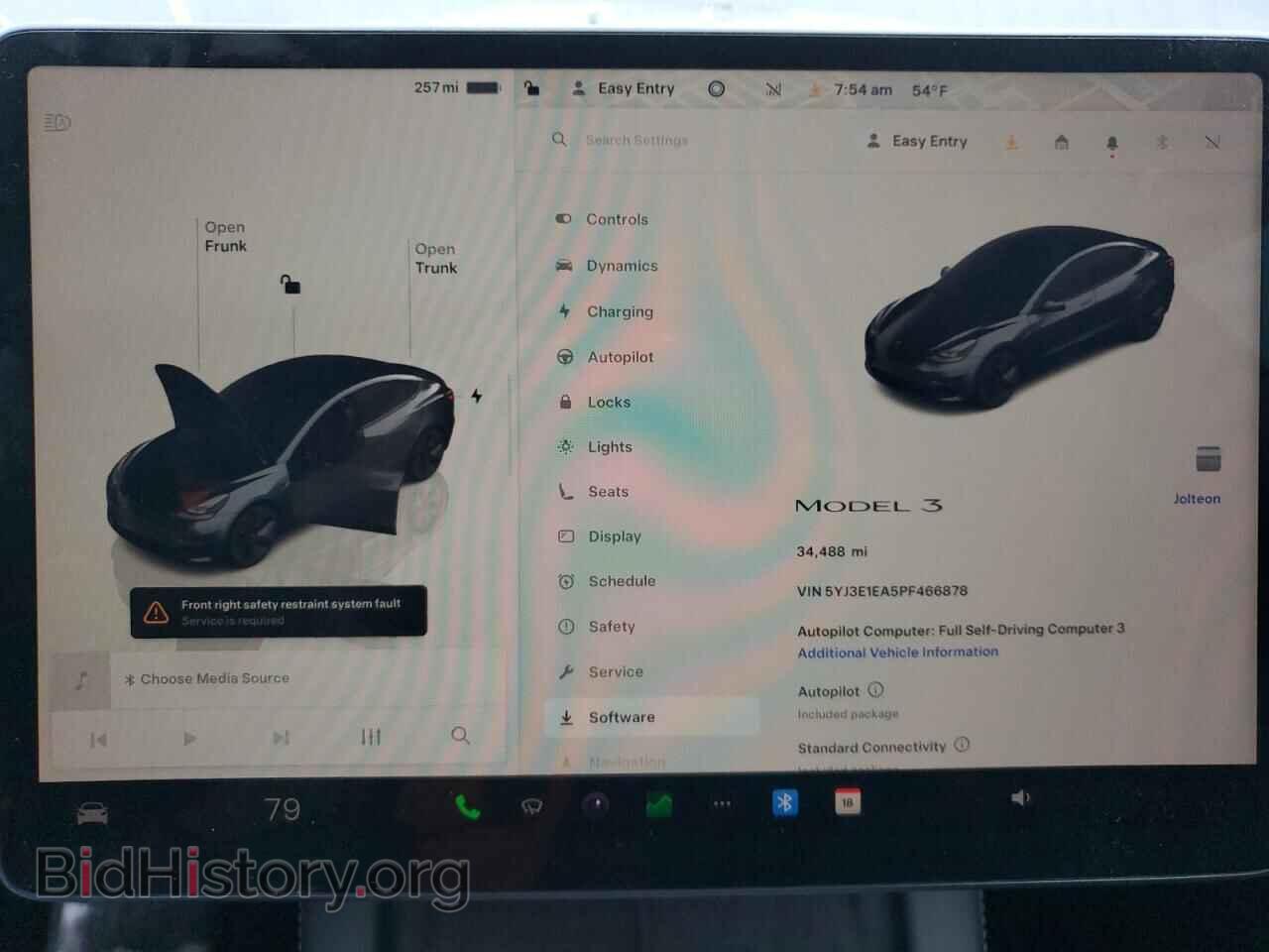 2023 TESLA MODEL 3 - VIN: 5YJ3E1EA5PF466878 - Фото 9