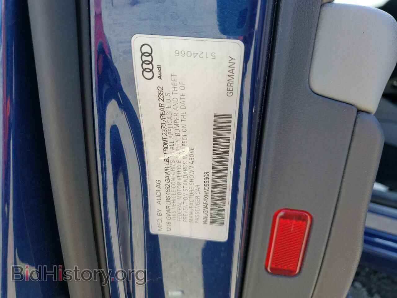 2017 AUDI A4 - VIN: WAUGNAF4XHN055308 - Фото 10