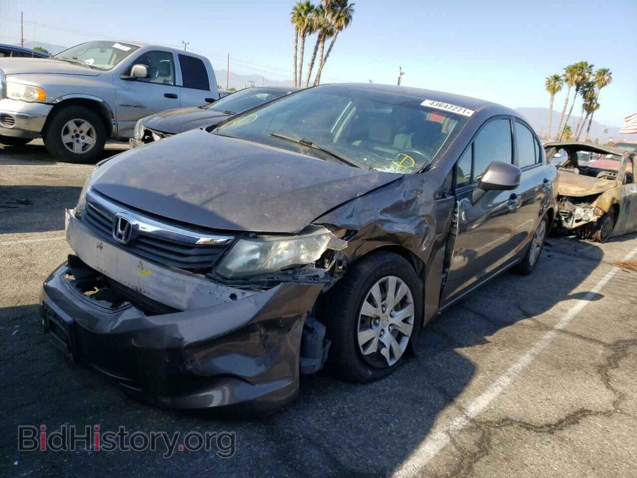 2012 HONDA CIVIC - VIN: 19XFB2F52CE353631 - Фото 2