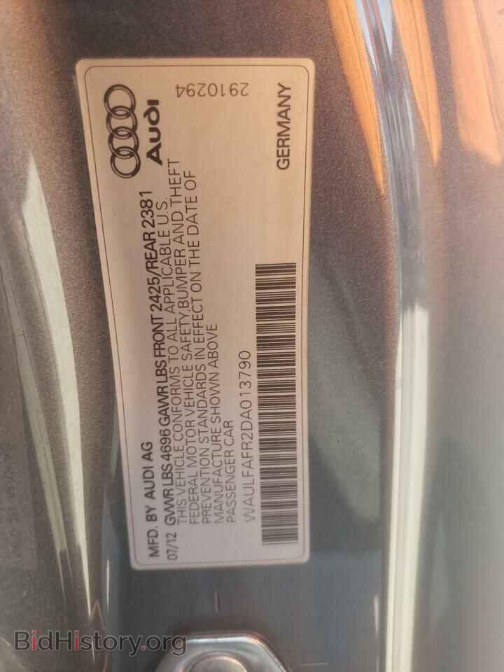 2013 AUDI A5 - VIN: WAULFAFR2DA013790 - Photo 12