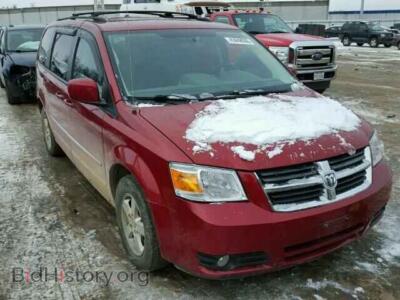 2010 Dodge CARAVAN Grand Cara, maroon — VIN 2D4RN5D12AR126962, Copart