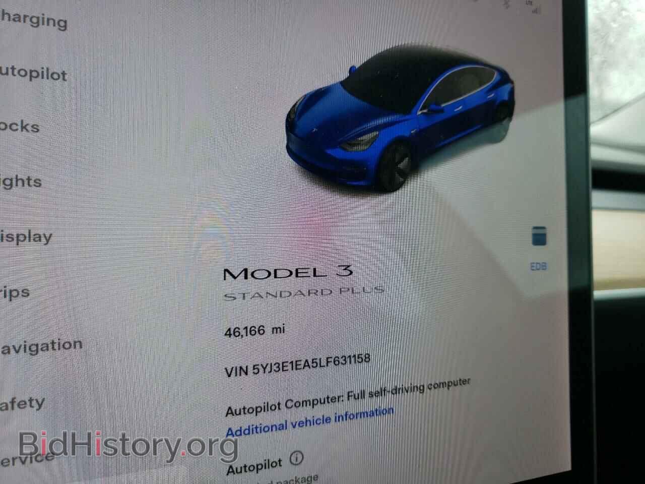 2020 TESLA MODEL 3 - VIN: 5YJ3E1EA5LF631158 - Фото 9