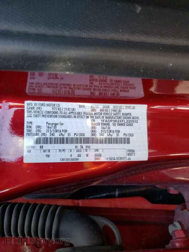 2015 FORD FOCUS - VIN: 1FADP3K2XFL220532 - Фото 10