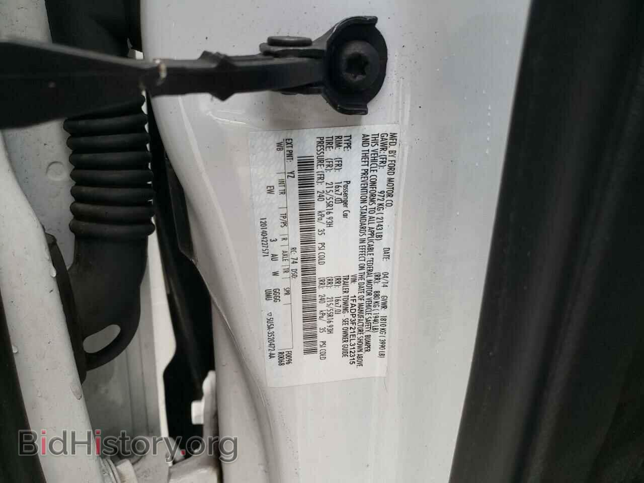 2014 FORD FOCUS - VIN: 1FADP3F21EL312315 - Фото 12
