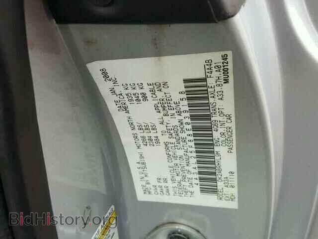 2008 MITSUBISHI ECLIPSE - VIN: 4A3AL25F88E039158 - Photo 10