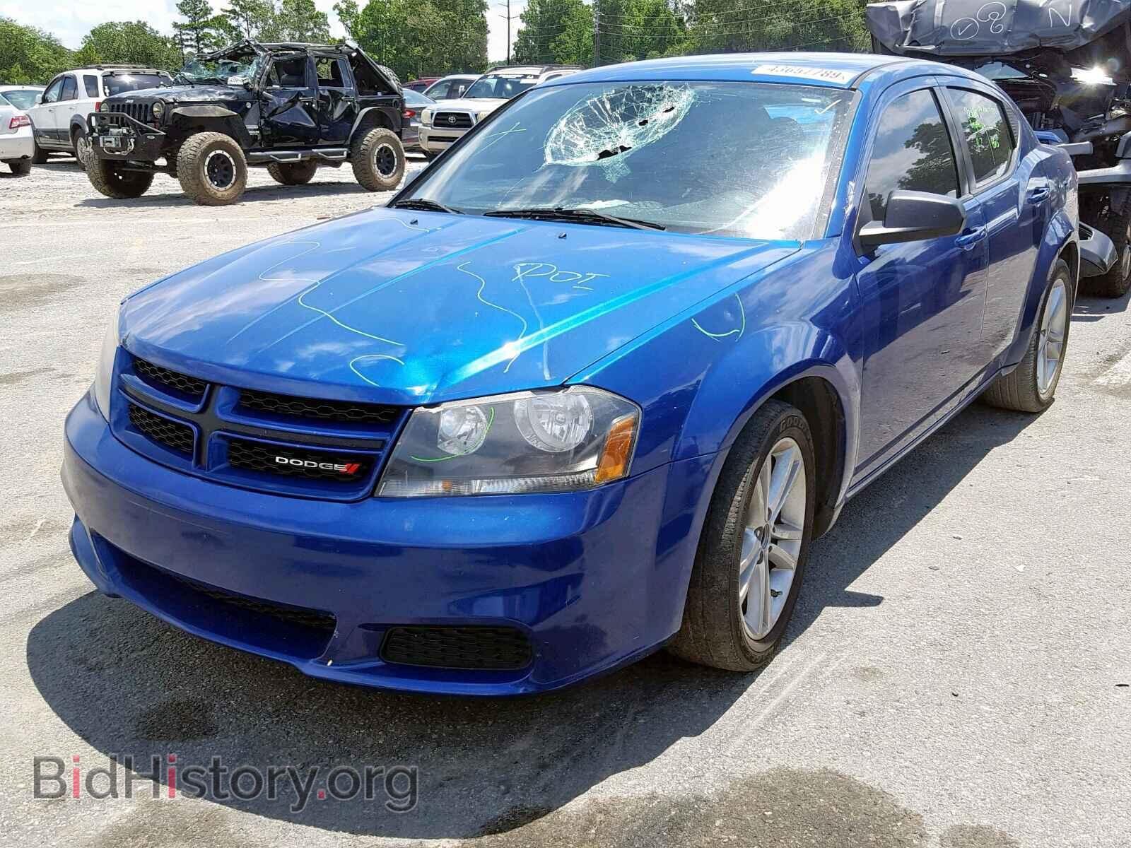 2014 DODGE AVENGER - VIN: 1C3CDZAB3EN225744 - Фото 2