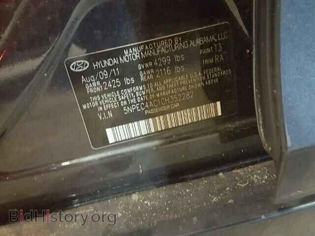 2012 HYUNDAI SONATA - VIN: 5NPEC4AC1CH352282 - Photo 10