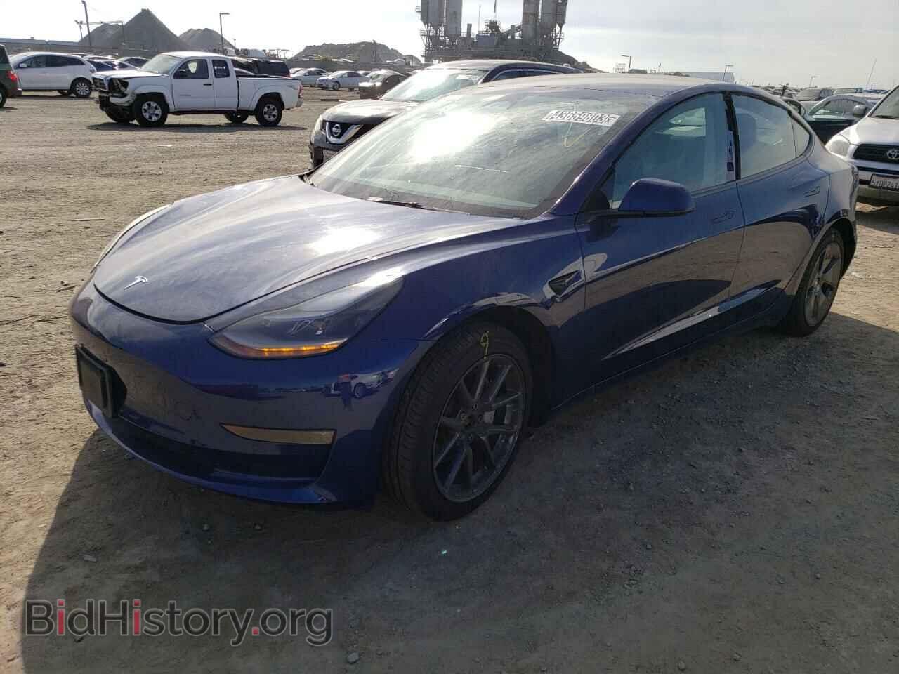 Photo 5YJ3E1EB5NF189686 - TESLA MODEL 3 2022