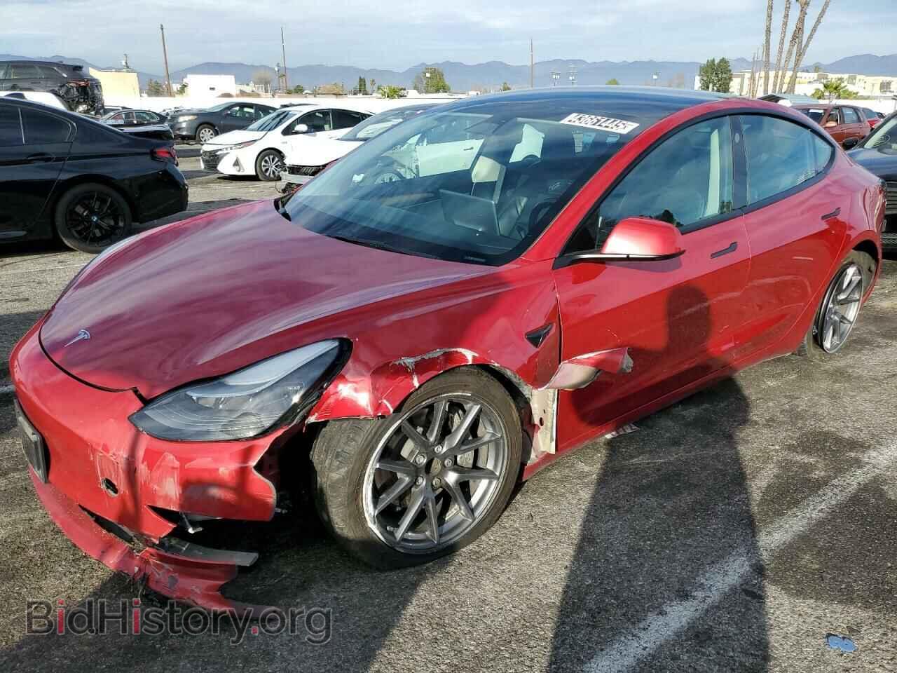 Photo 5YJ3E1EAXNF290519 - TESLA MODEL 3 2022