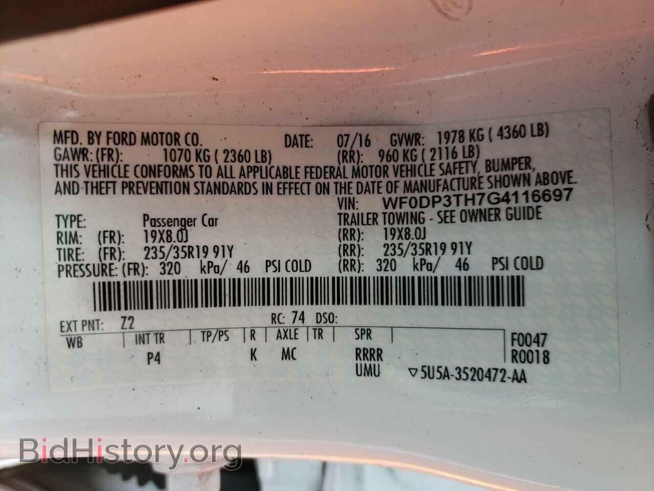 2016 FORD FOCUS - VIN: WF0DP3TH7G4116697 - Photo 10