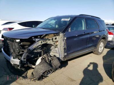 2021 Ford EXPLORER Explorer X, синий — VIN 1FMSK8DHXMGB60767, Copart