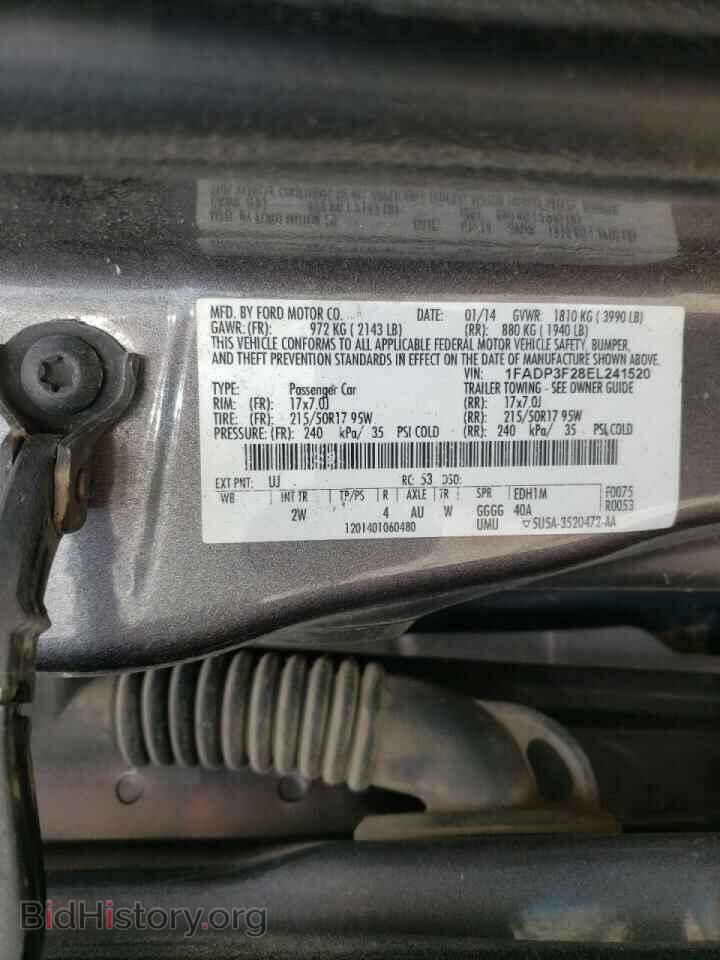 2014 FORD FOCUS - VIN: 1FADP3F28EL241520 - Фото 10