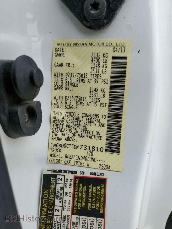 2013 NISSAN FRONTIER - VIN: 1N6BD0CT5DN731810 - Фото 12