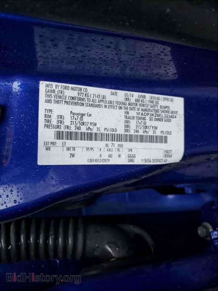 2014 FORD FOCUS - VIN: 1FADP3K29EL323424 - Photo 10