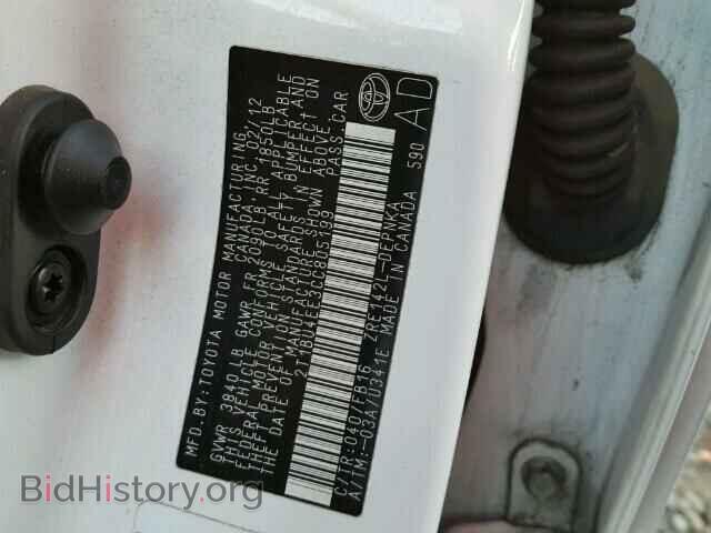 2012 TOYOTA COROLLA - VIN: 2T1BU4EE3CC805199 - Фото 10