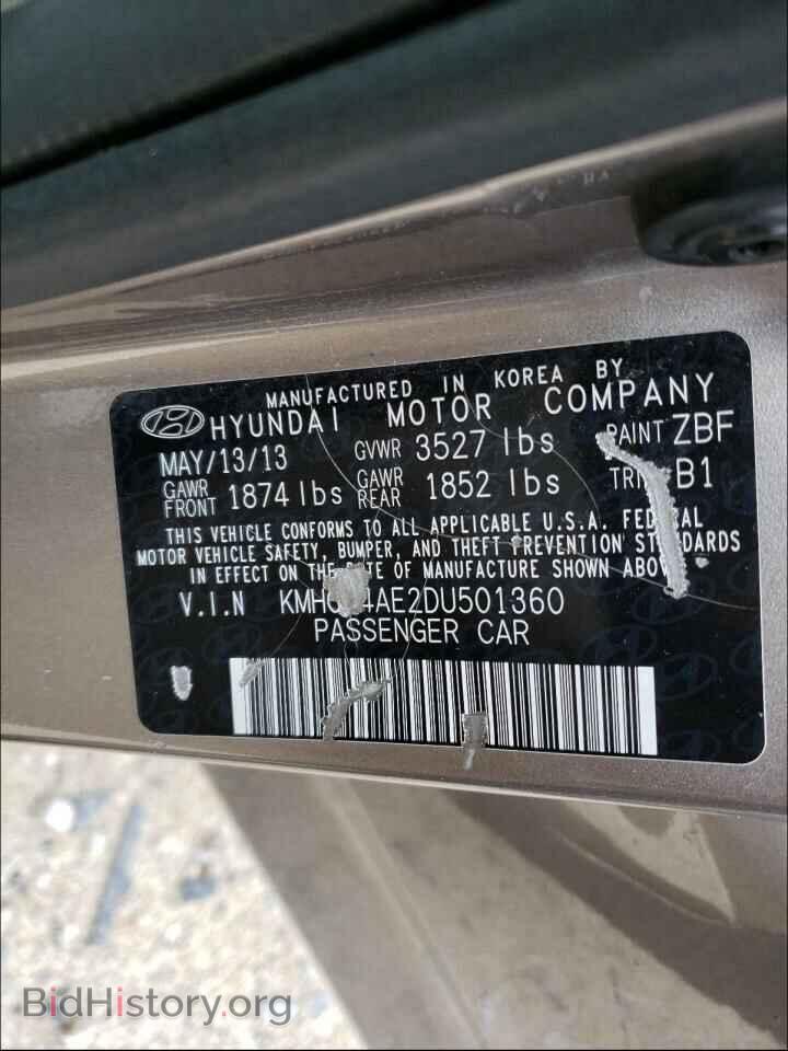 2013 HYUNDAI ACCENT - VIN: KMHCT4AE2DU501360 - Фото 10