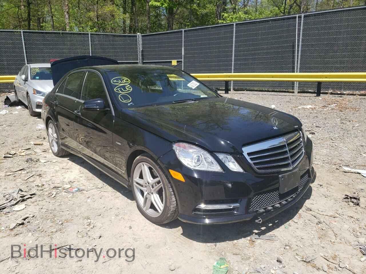 Photo WDDHF8JB3CA601469 - MERCEDES-BENZ E-CLASS 2012