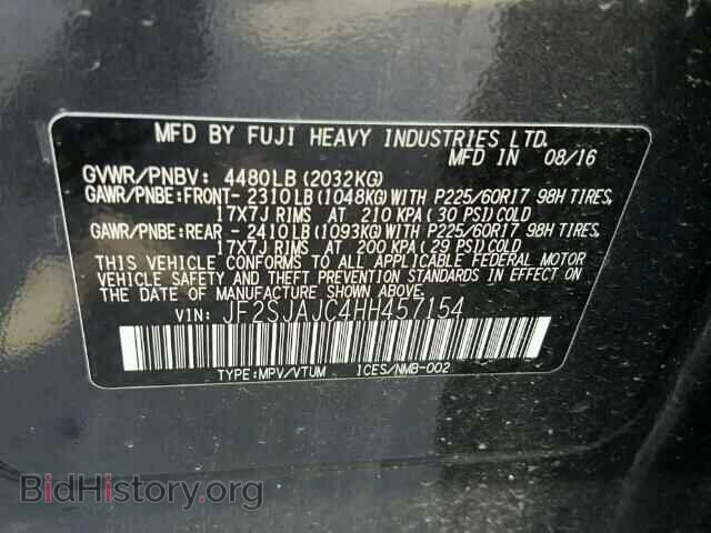 2017 SUBARU FORESTER - VIN: JF2SJAJC4HH457154 - Фото 10