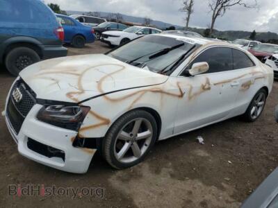 2010 Audi A5 Premium Plus, белый — VIN WAULFAFR2AA048695, Copart