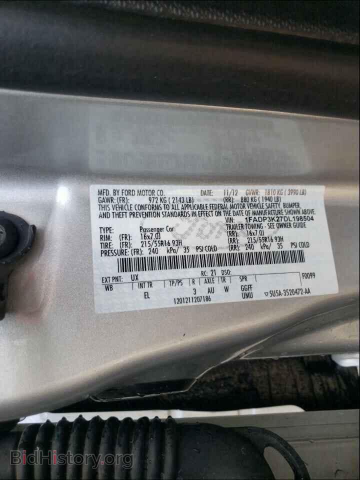 2013 FORD FOCUS - VIN: 1FADP3K27DL198504 - Photo 10