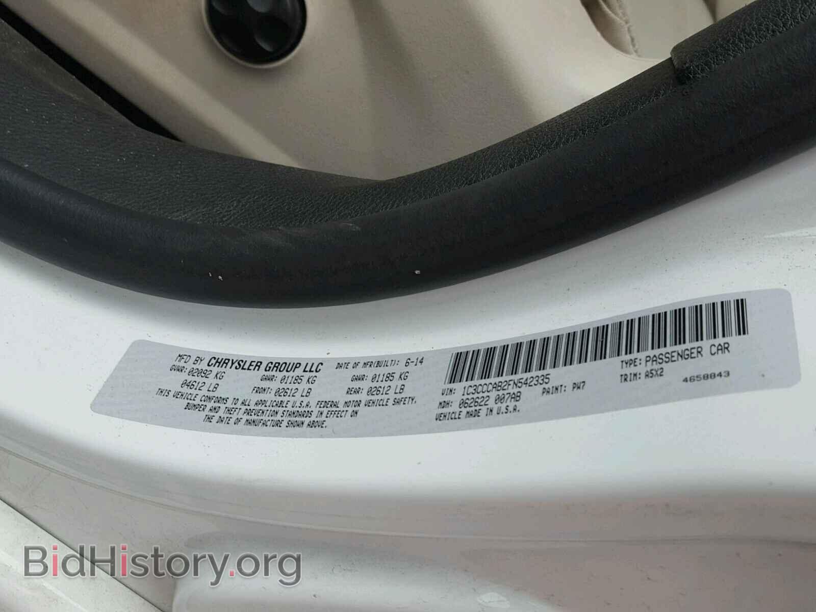 2015 CHRYSLER 200 - VIN: 1C3CCCAB2FN542335 - Photo 10