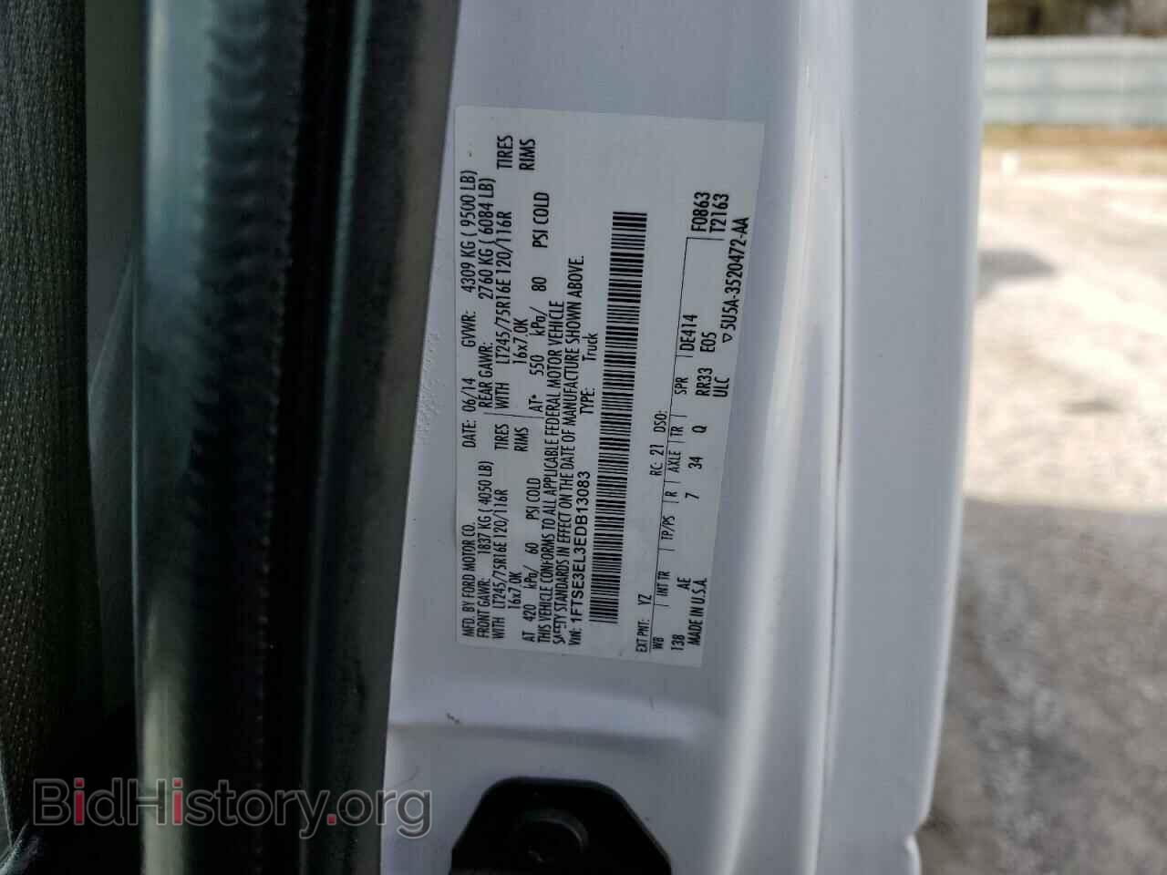 2014 FORD ALL Models - VIN: 1FTSE3EL3EDB13083 - Photo 13