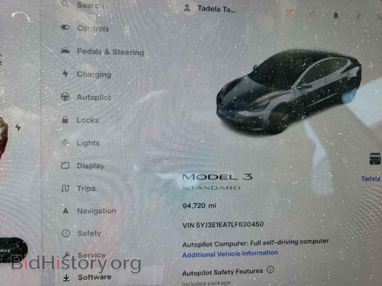 2020 TESLA MODEL 3 - VIN: 5YJ3E1EA7LF630450 - Фото 9
